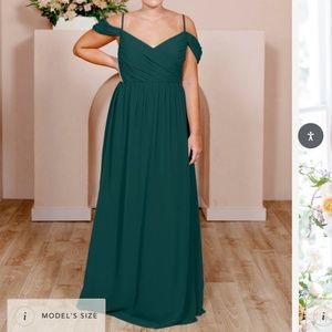Revelry Lily Bridesmaid’s Dress shade Classic Emerald